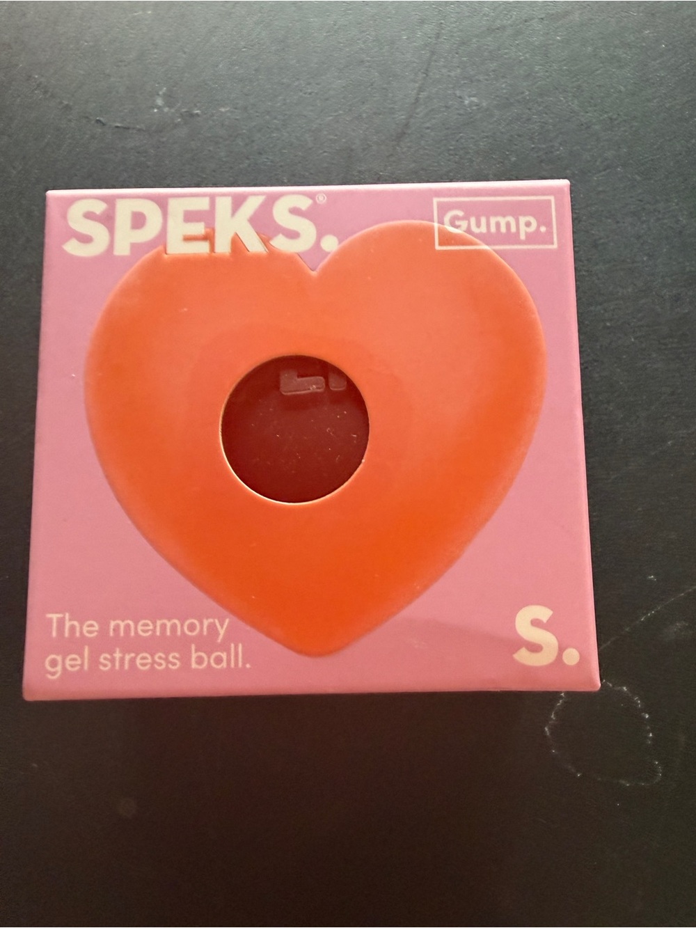 New Speks Gump Limited & Rare Red Heart Squishy Squeeze Fidget Toy Viral